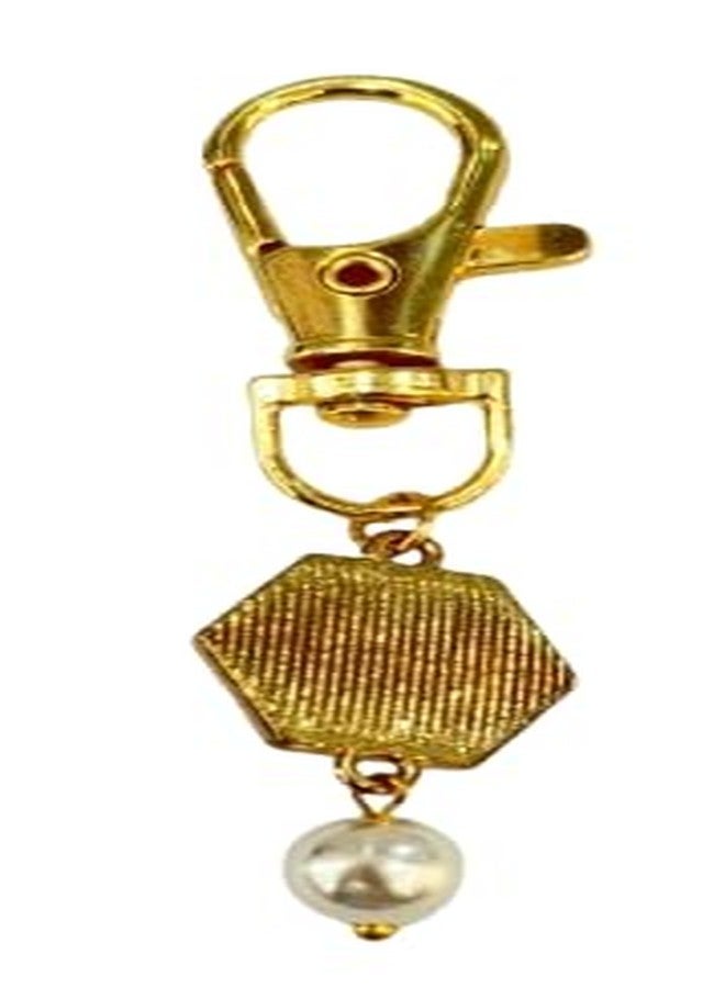 Bhavya Optic® Diamond Hexagonal Pearl Pet Charm, Decorative Collar Accessory for Cats and Dogs - Image 2